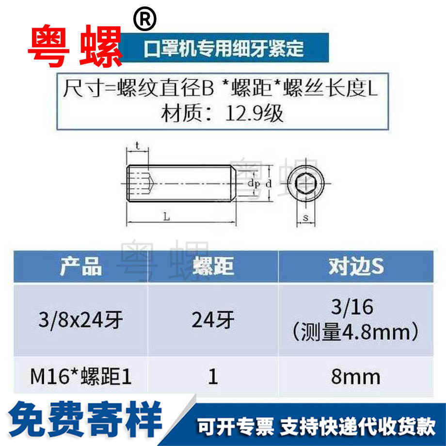 加工口罩機(jī)紅河緊定螺絲